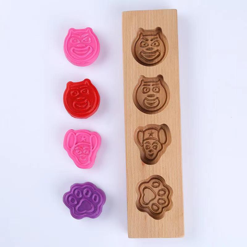 Wooden baking cake molds