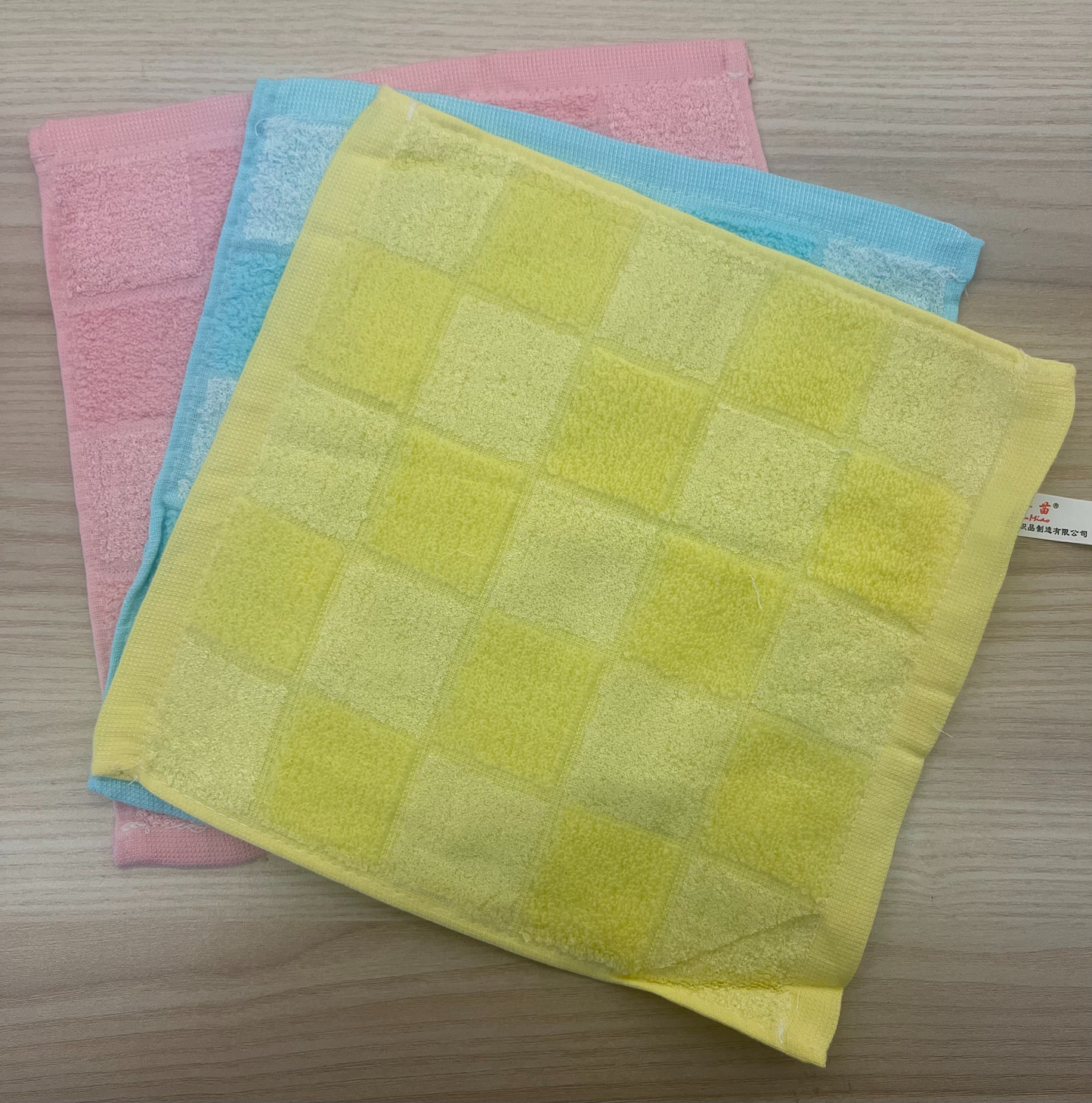 Bamboo fiber Twistless square towel /pc