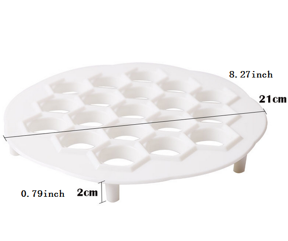 Dumpling plastic mold with 19 holes