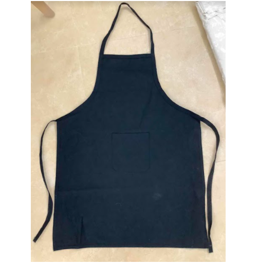 Black/Single Pocket/Strong Belt Apron