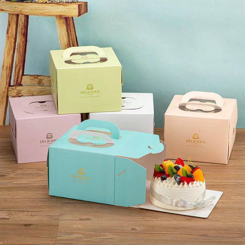 Japanese cute color cake box