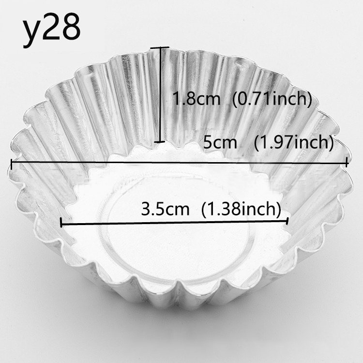 Tart mould  for baking chrysanthemum flower (reuse) 10pcs - sumi