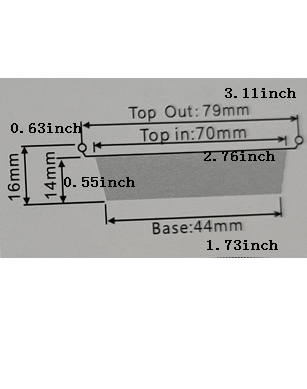 Baking Aluminium Foil .Top Out 79mm/3.11inch / PC